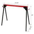thumbnail image 2 of Saw Horses 2 Pack, Folding Portable Work Horse with Fast Open Legs, Heavy Duty Steel Sawhorse for Garage, Workshop, Fully Assembled,, 2 of 2
