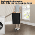 thumbnail image 7 of Satifur Laundry Basket Hamper Clothes Hamper with Oxford Fabric Pull-Out Bag 2-Tier Shelf, 7 of 7