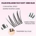 thumbnail image 2 of Self Adhesive Eyelashes Cluster Lashes No Glue Individual Lashes Soft Idol Lash Clusters Reusable Self Adhesive Lashes, 2 of 5