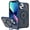 Blue, variant on Magnetic for iPhone 13 Case & iPhone 14 Case, [Compatible with Magsafe] [Built-in Camera Stash Stand] Translucent Matte Shockproof Women Men Girls Protective Phone Case 6.1 Inch, Blue
