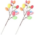 thumbnail image 6 of FRCOLOR Egg Picks for Bouquet Easter Egg Inserts Multi-Color 2Pcs Festive Atmosphere, 6 of 6