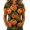 Dark Green, variant on Bexdxz Pumpkin All Over Print Halloween Women Long Sleeve V Neck Casual Fall Holiday Sweat Tops Beige 3XL