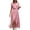Pink, variant on Mingw Wedding Guest Dress Womens 2025 Summer Casual V Neck Boho Maxi Dress Flowy Aline Bell Sleeve Tiered Floral Dresses
