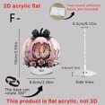thumbnail image 7 of Gumesh Halloween Decoration Acrylic Pink Pumpkin Sign Pumpkin Table Decor 4 Inch Happy Halloween Desktop Ornament for Farmhouse Home Living Room Holiday Decor, 7 of 7