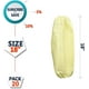 thumbnail image 2 of Fundas de plástico desechables de 18". Paquete de 20 fundas de polipropileno de polietileno amarillo de 82 g/m². Fundas para brazos de PP PE con extremos elásticos para limpieza y reparación de, 2 of 7
