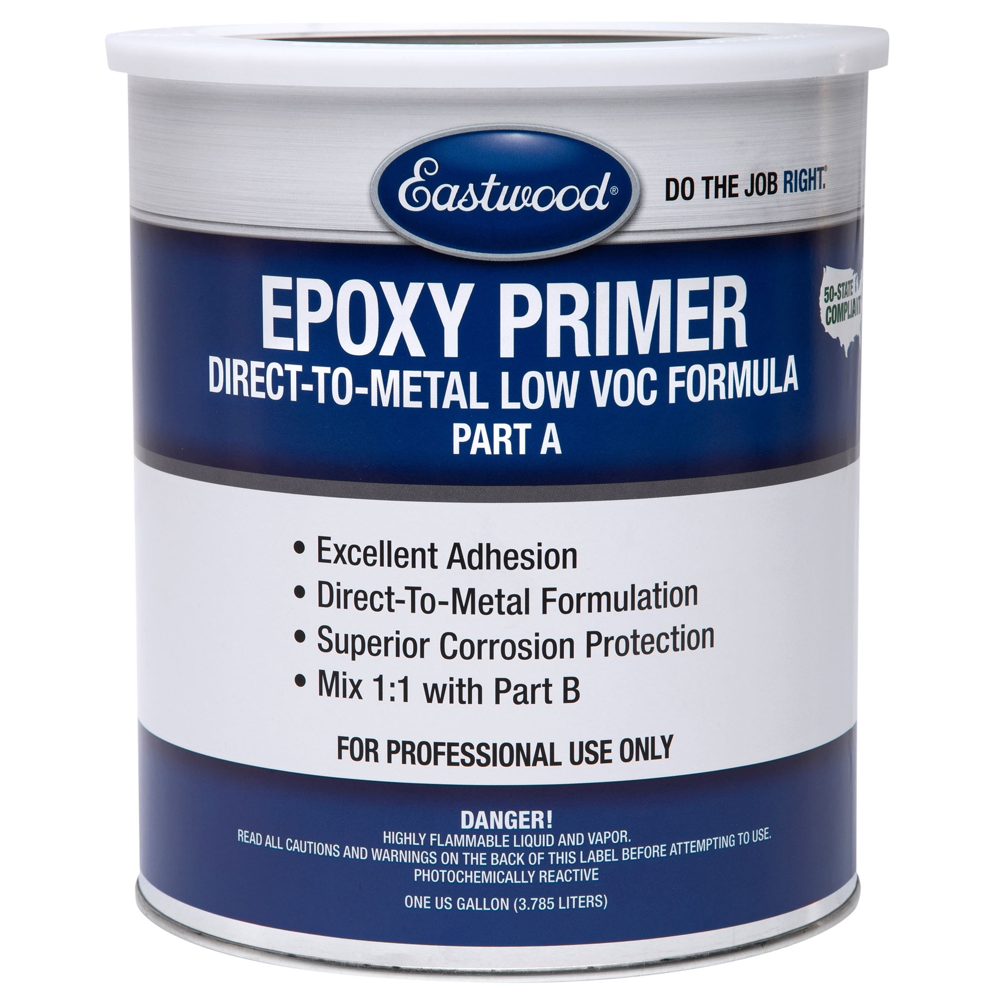 Eastwood Epoxy Primer White Autobody Paint and Activator - 2 Gallon Kit
