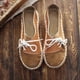 thumbnail image 2 of Amzcrzy Zapatos de mujer,Zapatos de mujer,Zapatillas de mujer, Mocasines informales vintage de punta redonda para mujer, sin cordones, para uso diario Sandalias Mujer Zapatillas De Casa, 2 of 4