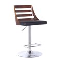 thumbnail image 1 of Hawthorne Collections Faux Leather Adjustable Bar Stool in Black, 1 of 4