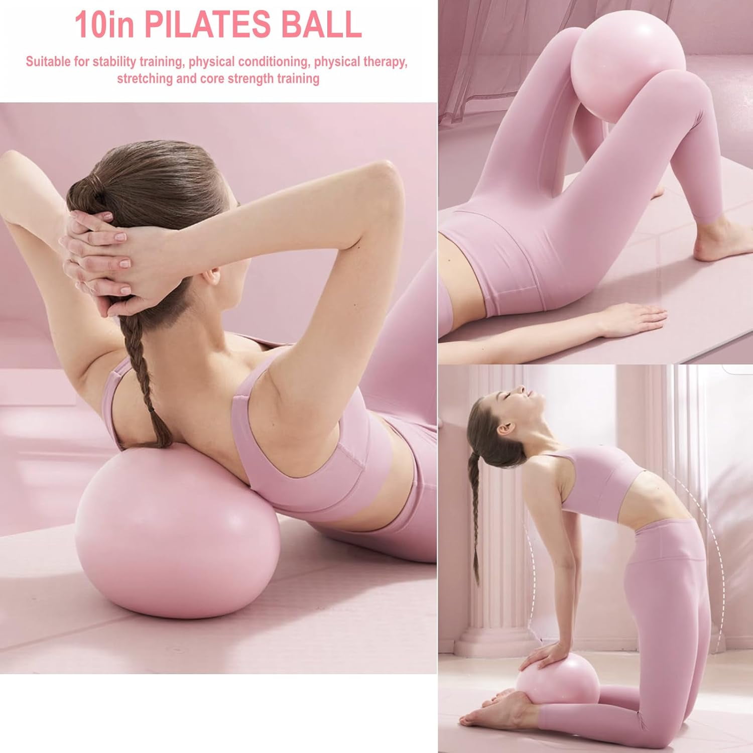 Pilates Essentials Kit for Women - Better Yoga Pilates Kit for Home Workouts with Pilates Ring and Ball Set,Booty Bands,Figure 8 Resistance Band,Yoga Bands for Stretching