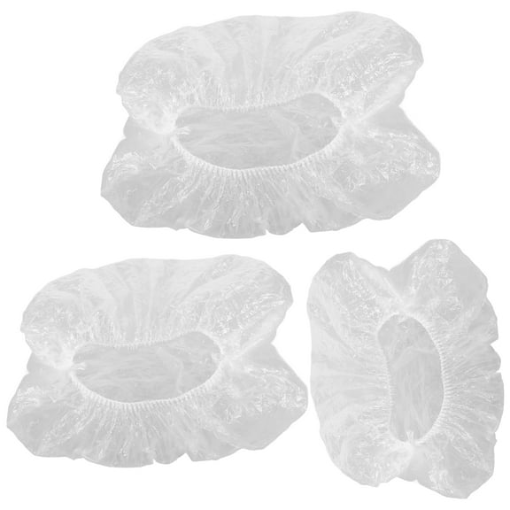 HEMOTON Transparent Plastic Bowl Covers with Elastic Edging for Bread and Food Storage Ideal for Home Use 300 Pieces