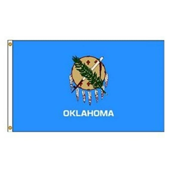 Annin Flagmakers 144370 4 ft. X 6 ft. Nyl-Glo Oklahoma Flag