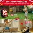 thumbnail image 4 of SWOOC Games - Ninja Superstar™ | 2-in-1 Corn Hole Games for Kids | 5-Second Setup | Ninja Kids Toys | Ninja Games | Bean Bag Toss Game for Kids Cornhole Game Set | Bean Bag Game | Foam Throwing Star, 4 of 7
