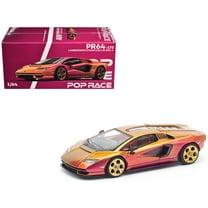 Lamborghini Countach LPI 800-4 Blu Hal Metallic 1/64 Diecast Model Car by Pop Race
