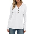 thumbnail image 6 of ZyeKqe Long Sleeve Shirts for Women V Neck Sun Protection Quick Drying Running Sports Activewear Workout Tops with Pockets, 6 of 9