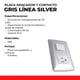 thumbnail image 2 of KIT 2 PLACAS CON 1 APAGADOR Y 1 CONTACTO SILVER Sanelec SILVER 4497, 2 of 5