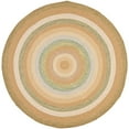 thumbnail image 3 of SAFAVIEH Braided Marco Stripe Bordered Area Rug, Tan/Multi, 8' x 10' Oval, 3 of 8