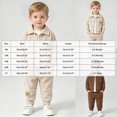 thumbnail image 4 of Toddler Boys Girls Fall Winter Clothes 9 12 18 24 Months 2T 3T Baby Crewneck Floral Sweatshirts Pants Set Long Sleeve Outfits Set Little Kids Fall Outfits Beige Size 6-9 Months, 4 of 9