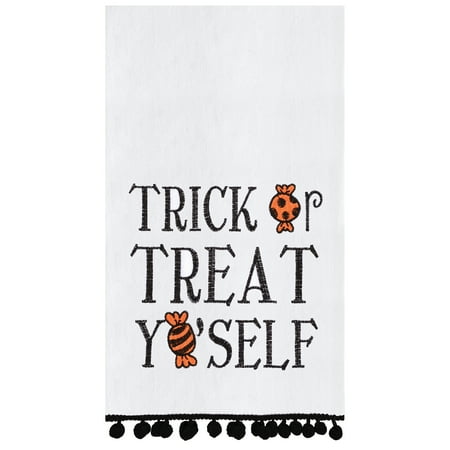 

Treat Yo self Halloween Flour Sack Cotton Kitchen Towel