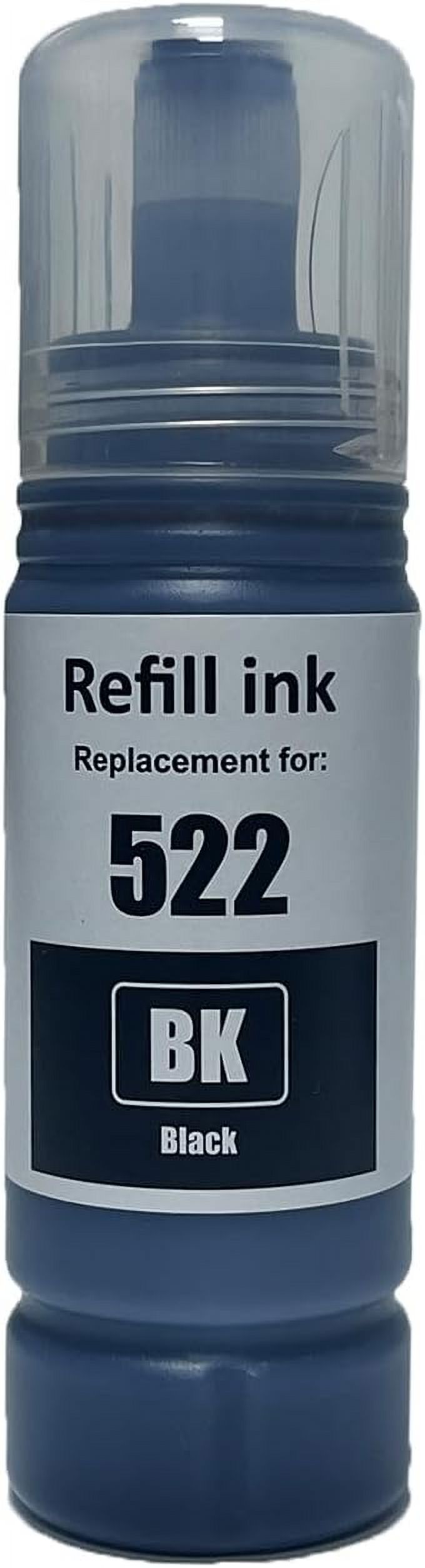522 Ink Bottle Replacement for ET-2803 ET-2800 ET-2720 Refill Ink Bottle Black High Yield Compatible for ET-2400