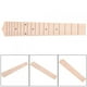 thumbnail image 5 of Diapasón de madera de arce con 18 trastes cromados y diapasón de puntos negros para ukelele de 24'', 5 of 10