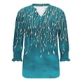 thumbnail image 6 of Blouse Tops for Women Work,Women's Shirts Lightweight 2026 Spring Summer Fashion 3/4 Length Sleeve Tops Business Casual Blouses Western Outfits, 6 of 7