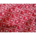 thumbnail image 4 of oneOone Silk Tabby Red Fabric Geometric Bandhani Sewing Craft Projects Fabric Prints By Yard 42 Inch Wide, 4 of 4