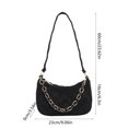 thumbnail image 2 of Bolso bandolera para mujer | Bolso casual | Bolso bandolera Messenger | Tote versátil con correa ajustable | Cuero PU | Se adapta a la billetera del teléfono | 23x16x9cm | Blanco Negro Rosa Azul, 2 of 5