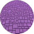 thumbnail image 1 of Ahgly Company Machine Washable Indoor Round Transitional Heliotrope Purple Area Rugs, 6' Round, 1 of 7