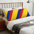 thumbnail image 2 of Body Pillow Case Cover With Zipper Colombia Flag Decorative Accent Long Pillowcase 21" X 60", 2 of 6