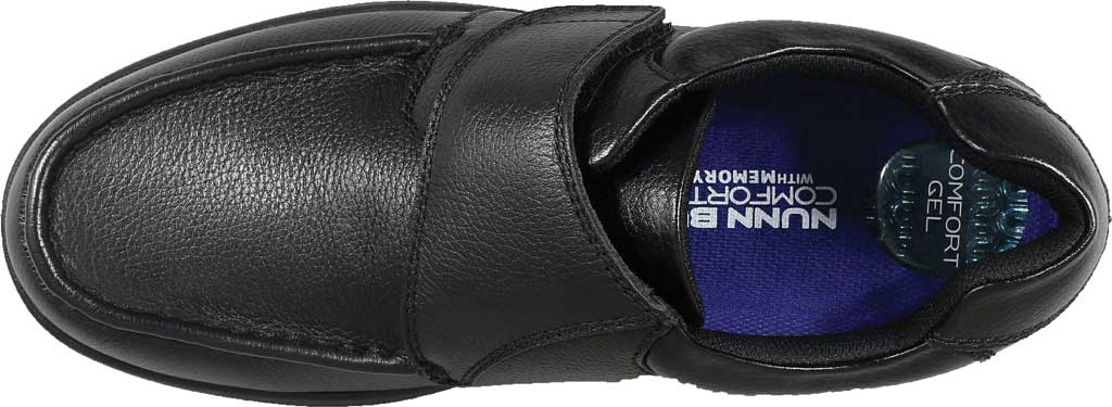Men's Nunn Bush Cam Moc Toe Hook and Loop Slip On Shoe Black Tumbled 9.5 XW - image 5 of 6