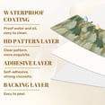 thumbnail image 6 of Peel and Stick Wallpaper 17.7in x 9.8ft Golden Green Leaf Delicate Line Botanical Jungle Contact Paper Vinyl Waterproof Self Adhesive Wall Paper for Bedroom Shelf Cabinet Renter Friendly, 6 of 8