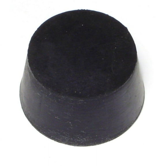 1.7" x 1-7/16" x 1" #9 Black Rubber Stoppers (6 pcs.)