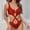 Red, variant on EQWLJWE Athletic Swimsuits for Women One Piece Swimsuit Summer Solid Color Tropical Push Up Slimming Swimwear for Summer Plan