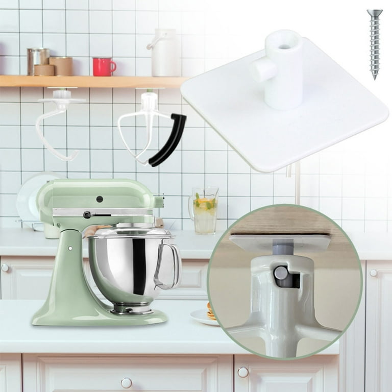 Stand Mixer Head Storage Hooks for Kitchen Accessories Mixer Attachments  Hook Up Durable ABS Easy to Stick 4pcs 