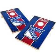 New York Rangers 2' x 3' Solid Wood Cornhole Vintage Game Set