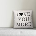 thumbnail image 2 of Creative Products Love You More 20x20 Spun Poly Pillow, 2 of 2