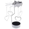 thumbnail image 4 of Advancent Spinning Metal Carrusel Tea Light Candle Holder Stand Light Decoración Navidad Type1 NO1 Advancent CBP016627, 4 of 4