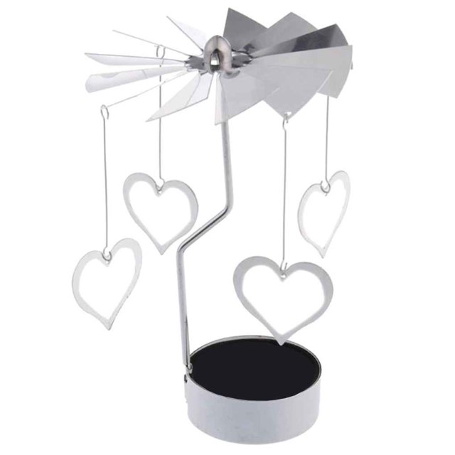 Advancent Spinning Metal Carrusel Tea Light Candle Holder Stand Light Decoración Navidad Type3 NO3 Advancent JJ8918-04B