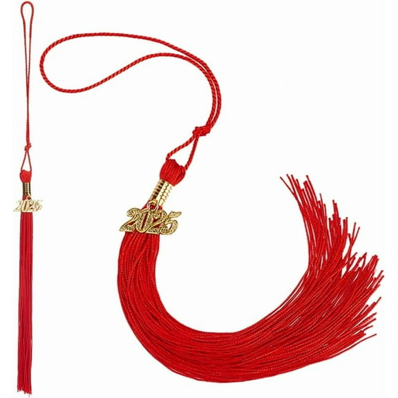 2Pcs Red Graduation Tassel 2025 Tassels
