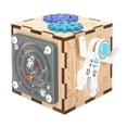 thumbnail image 1 of Cubo de actividades, juguete educativo temprano, juguete de aprendizaje para el desarrollo de habilidades motoras finas Astronauta, 1 of 9