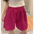 thumbnail image 1 of WILLBEST Pantalones Casuales para Mujer, Cintura Alta, Cuadros, Retro, Rectos, Pierna Ancha, Corte A, para Damas Unitalla​​, 1 of 4