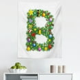 thumbnail image 1 of Letter B Tapestry, Tasty Candy Cane and with Top Hat Suit Christmas Tree Design with B Print, Fabric Wall Hanging Decor for Bedroom Living Room Dorm, 5 Sizes, Multicolor, by Ambesonne, 1 of 1