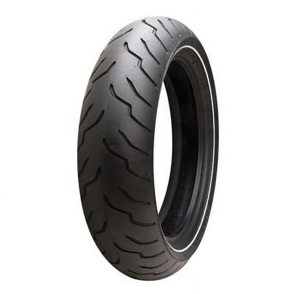 MT90B-16 (74H) Dunlop American Elite Rear Motorcycle Tire Narrow White Wall for Harley-Davidson Softail Fat Boy FLSTF 1990-2003