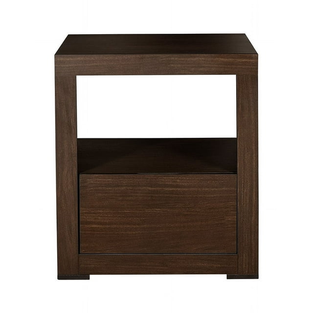 Buró elegante Blue Room modelo Porter MDF pino enchapado color café