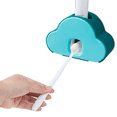 thumbnail image 4 of Exprimidor automático de pasta de dientes 2 en 1, soporte para cepillo de dientes, dispensador de pasta de dientes montado en la pared para niños y familias, soporte para pasta de dientes en el baño, 4 of 6