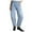 Light Blue, variant on Frayed Hem Denim Jeans Stitching Embroidered Patchwork Pocket Wash Distressed High Rise Tapered Denim Pants