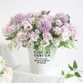 thumbnail image 3 of Bouanq Artificial Flowers Bouquet Fake Peony Silk Hydrangea Wildflowers Arrangements with Stems for Wedding Home Centerpieces Decor, 3 of 5