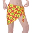 thumbnail image 3 of KLL Music Colors Print Women's Sarong Coverups Short Bathing Suit Wrap Skirt Beach Wrap Swimsuit Cover Ups, 3 of 6