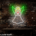 thumbnail image 4 of Glowneon Angel Christmas Neon Sign, Christmas Holy Night Led Wall Art, 4 of 5