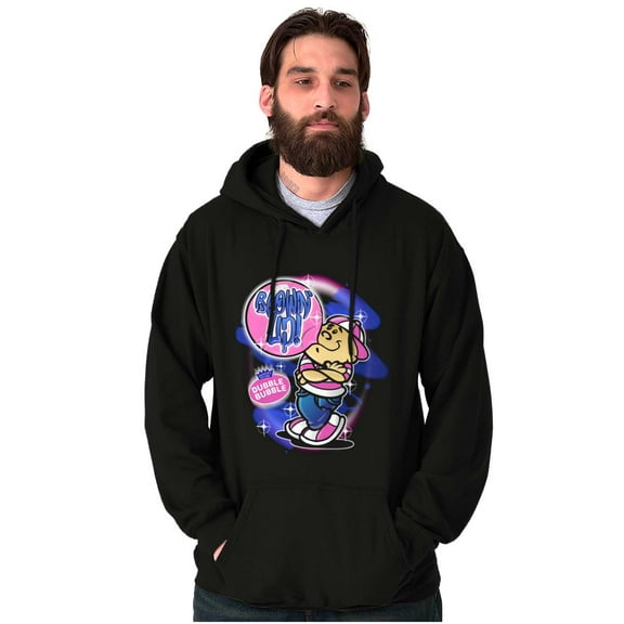 Airbrushed Dubble Bubble Blowing Up Unisex Plus Size Hoodie Brisco Brands 2X